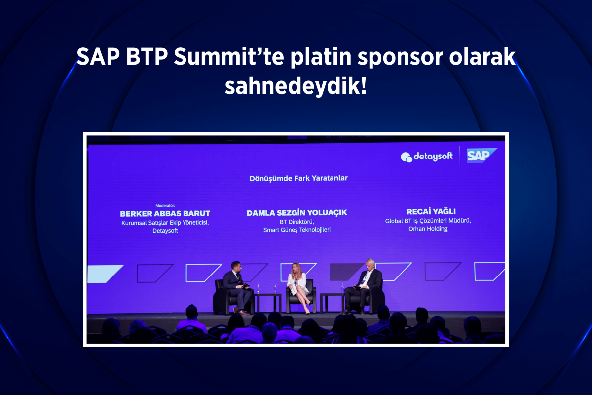 SAP BTP Summit’te platin sponsor olarak sahnedeydik!