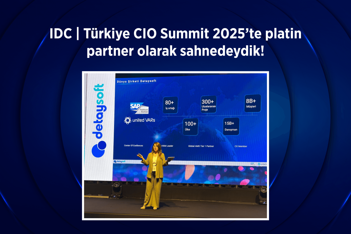 IDC | Türkiye CIO Summit 2025’te platin partner olarak sahnedeydik!